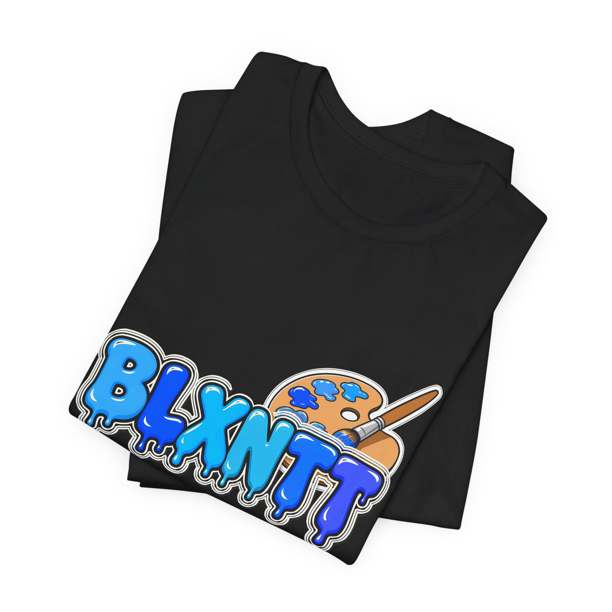 BLXNTT Paint Spill Tee - Blue (Black)