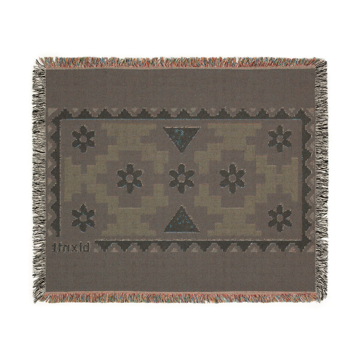 BLXNTT Blue Hippie Woven Blanket #4