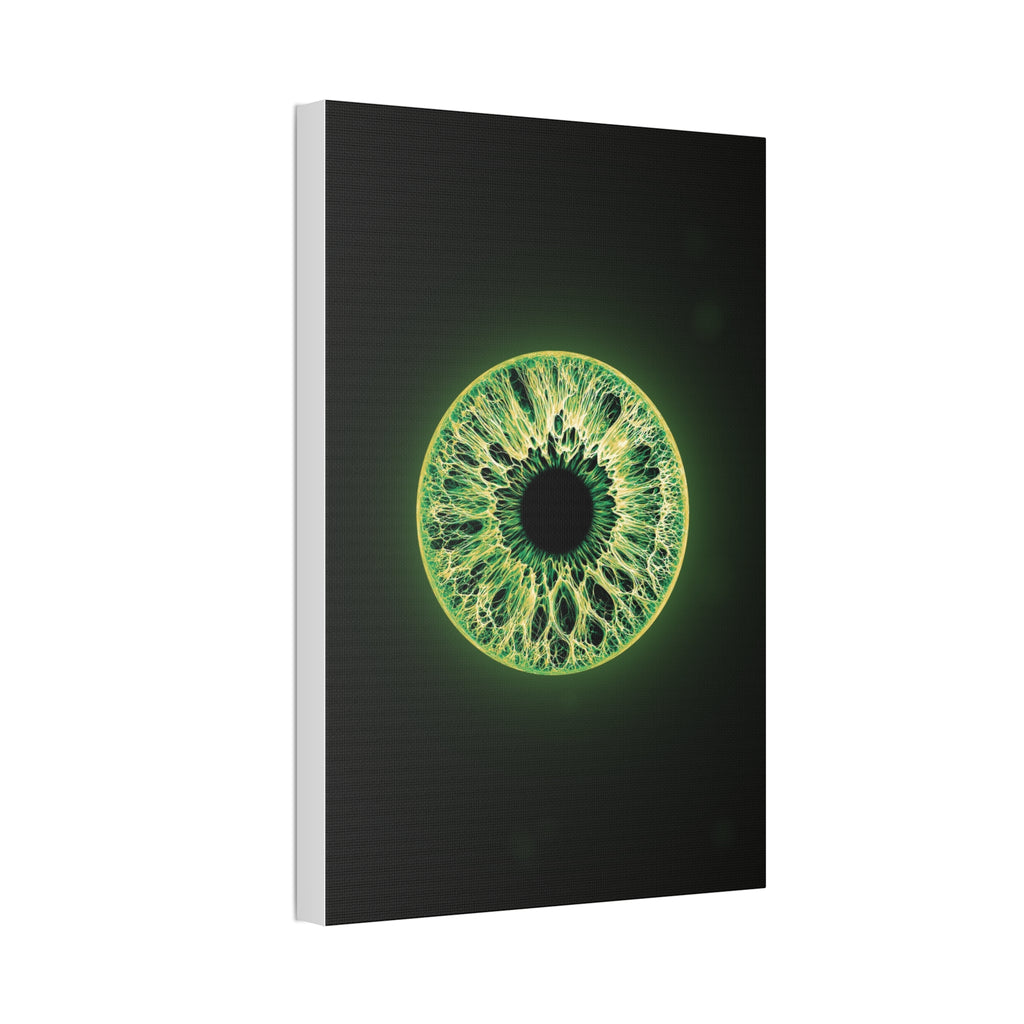 BLXNTT Iris – Lace Web Emerald Gold Glossy Canvas
