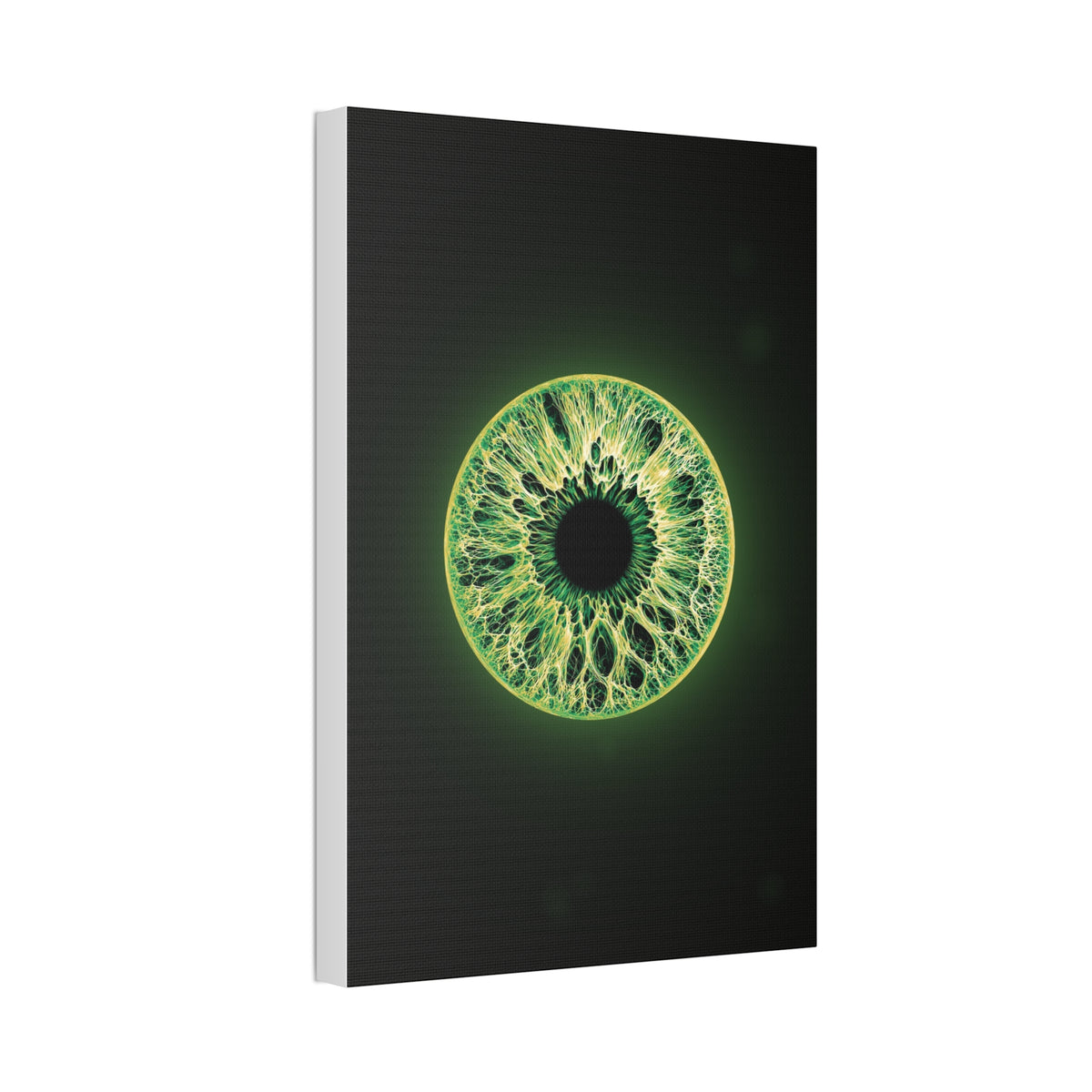BLXNTT Iris – Lace Web Emerald Gold Glossy Canvas