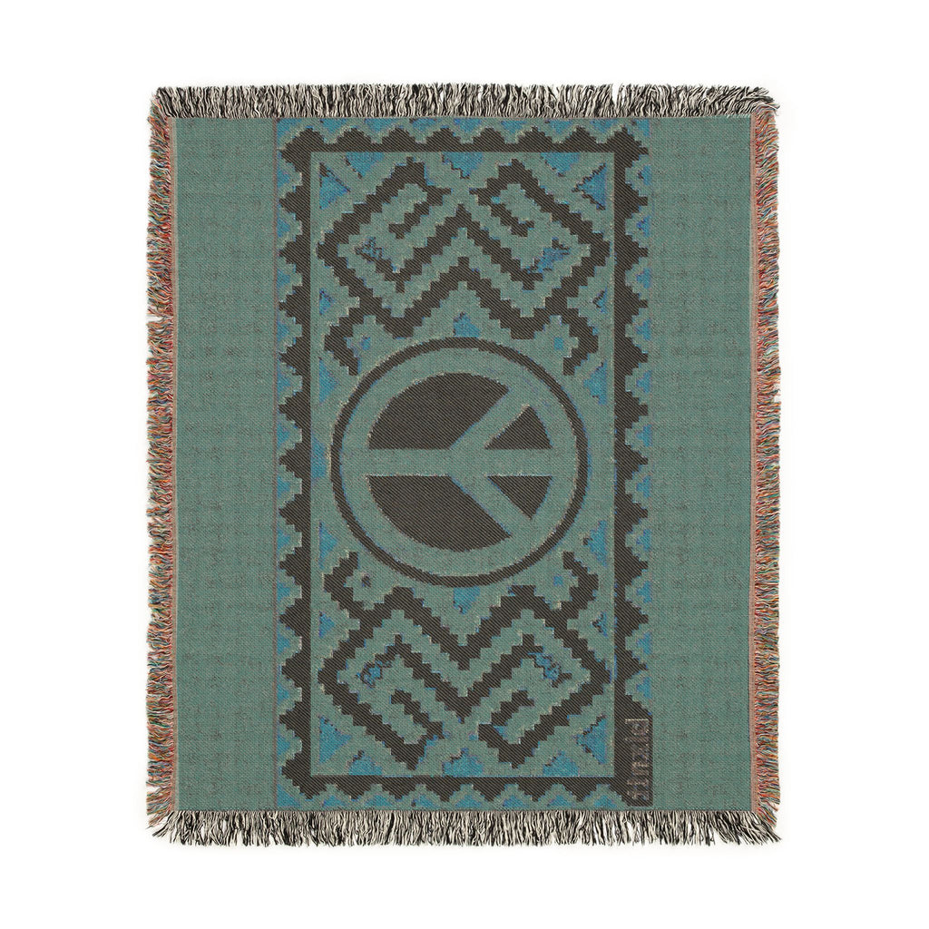 BLXNTT Orange Hippie Woven Blanket #3