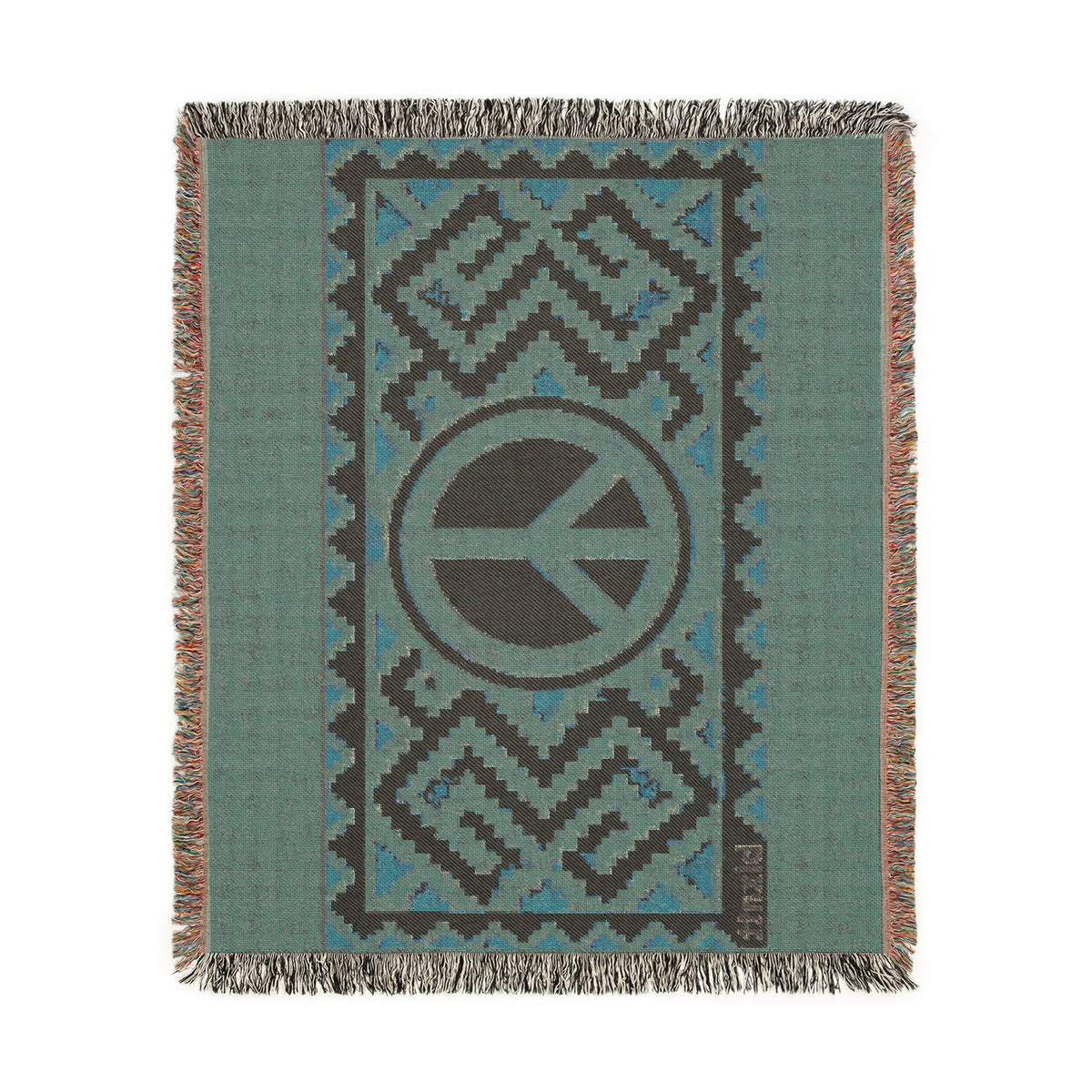 BLXNTT Orange Hippie Woven Blanket #3