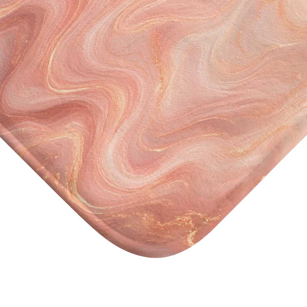 Rose Gold Marble Bath Mat