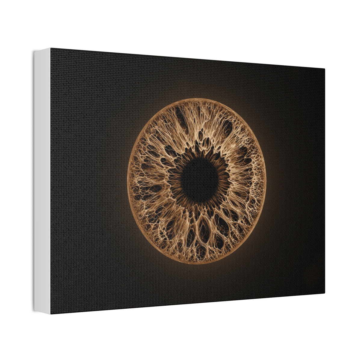 BLXNTT Iris – Lace Web Light Brown Glossy Canvas