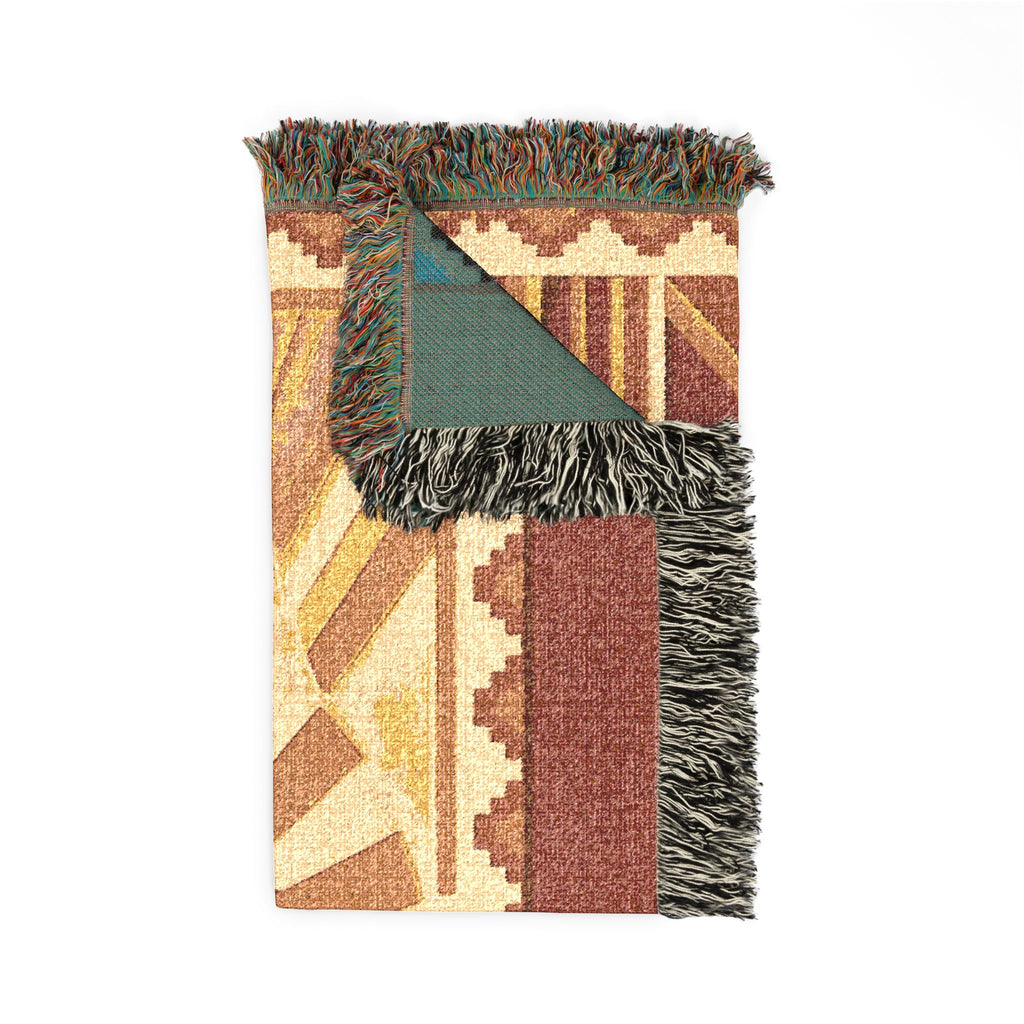 BLXNTT Orange Hippie Woven Blanket #1