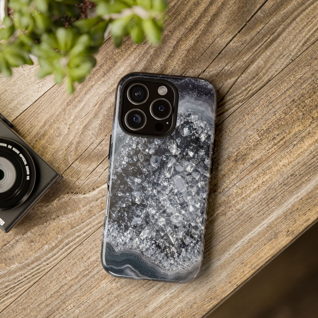 Geode Core - Silver Smoke Phone Case