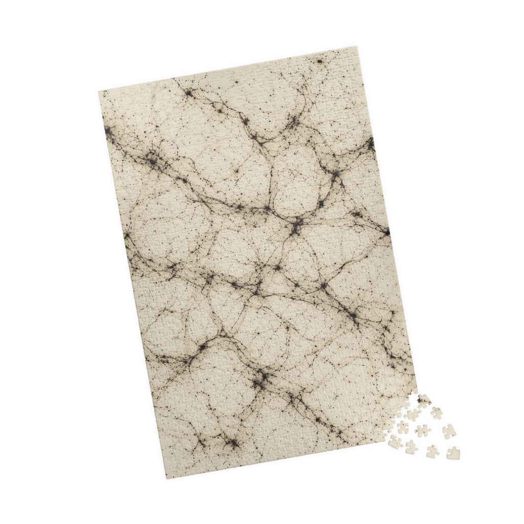 Neon Mycelium - Ink on Paper Jigsaw Puzzle