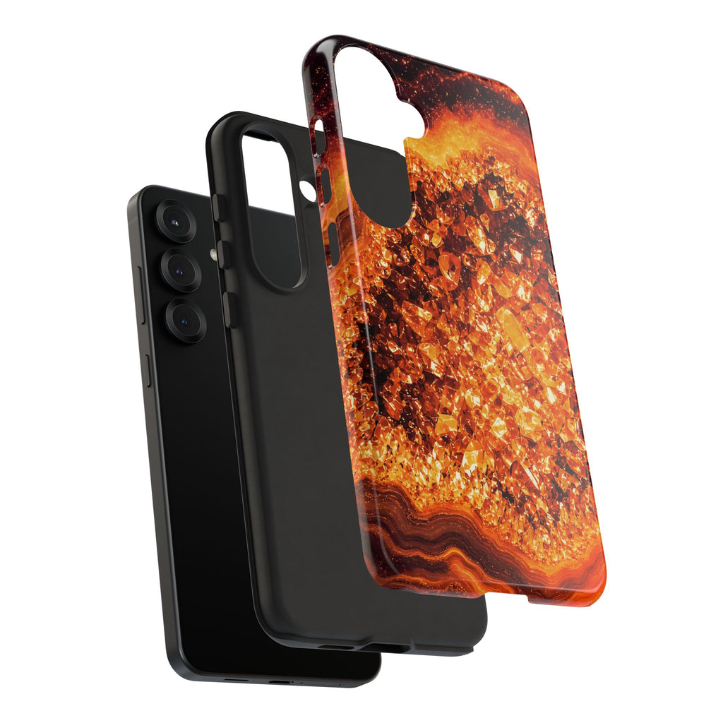 Geode Core - Molten Lava Phone Case