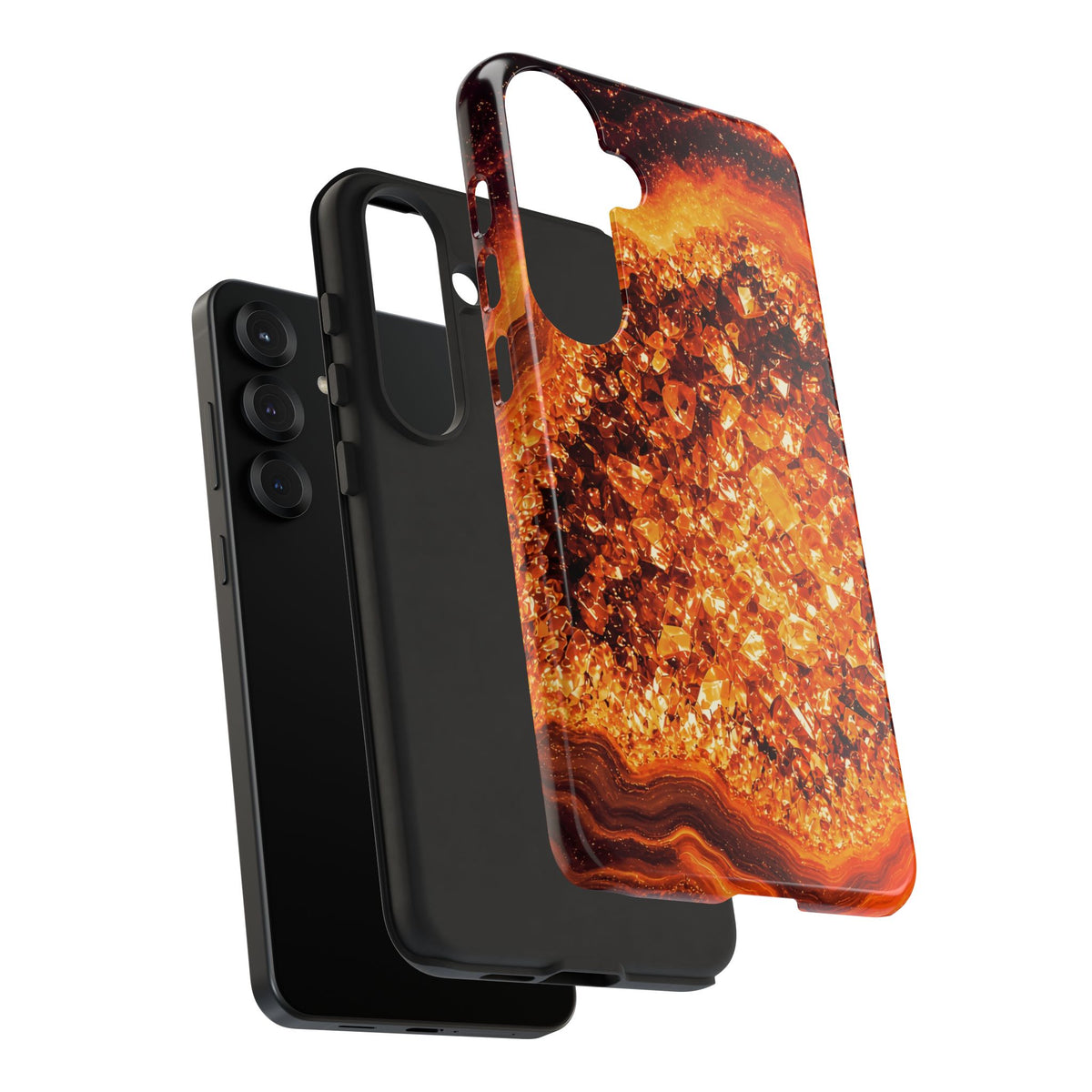 Geode Core - Molten Lava Phone Case