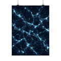 Neon Mycelium - Ice Crystal Poster