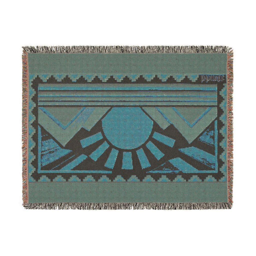 BLXNTT Orange Hippie Woven Blanket #1