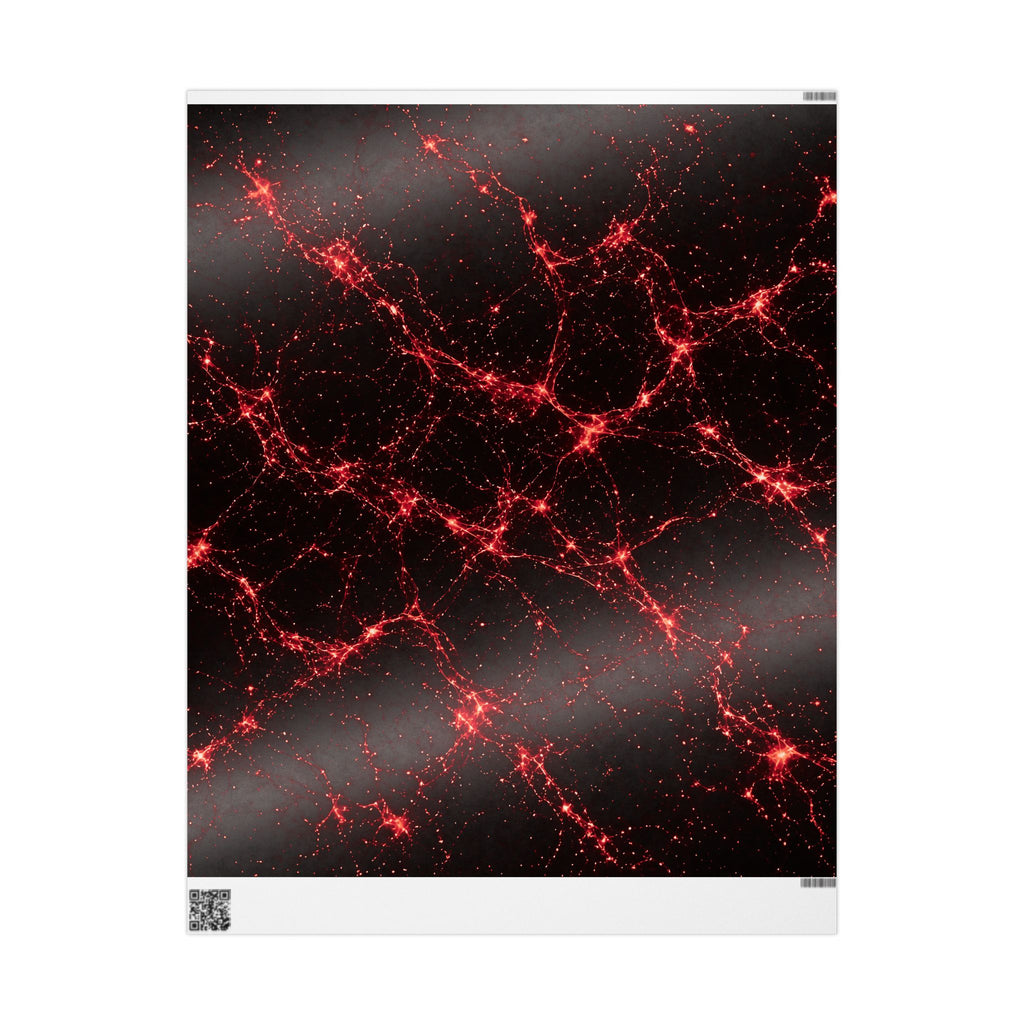 Neon Mycelium - Blood Moon Wrapping Paper