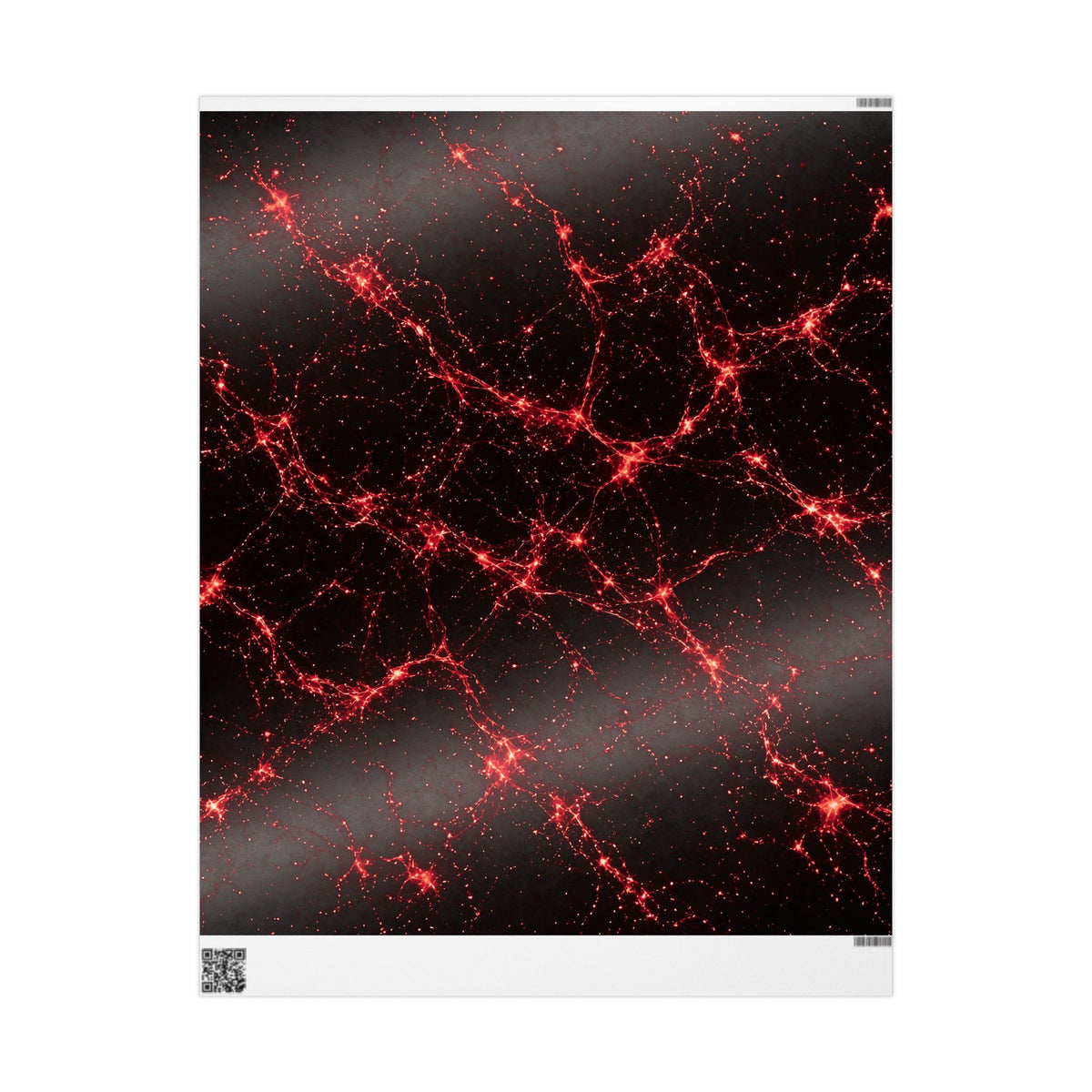 Neon Mycelium - Blood Moon Wrapping Paper