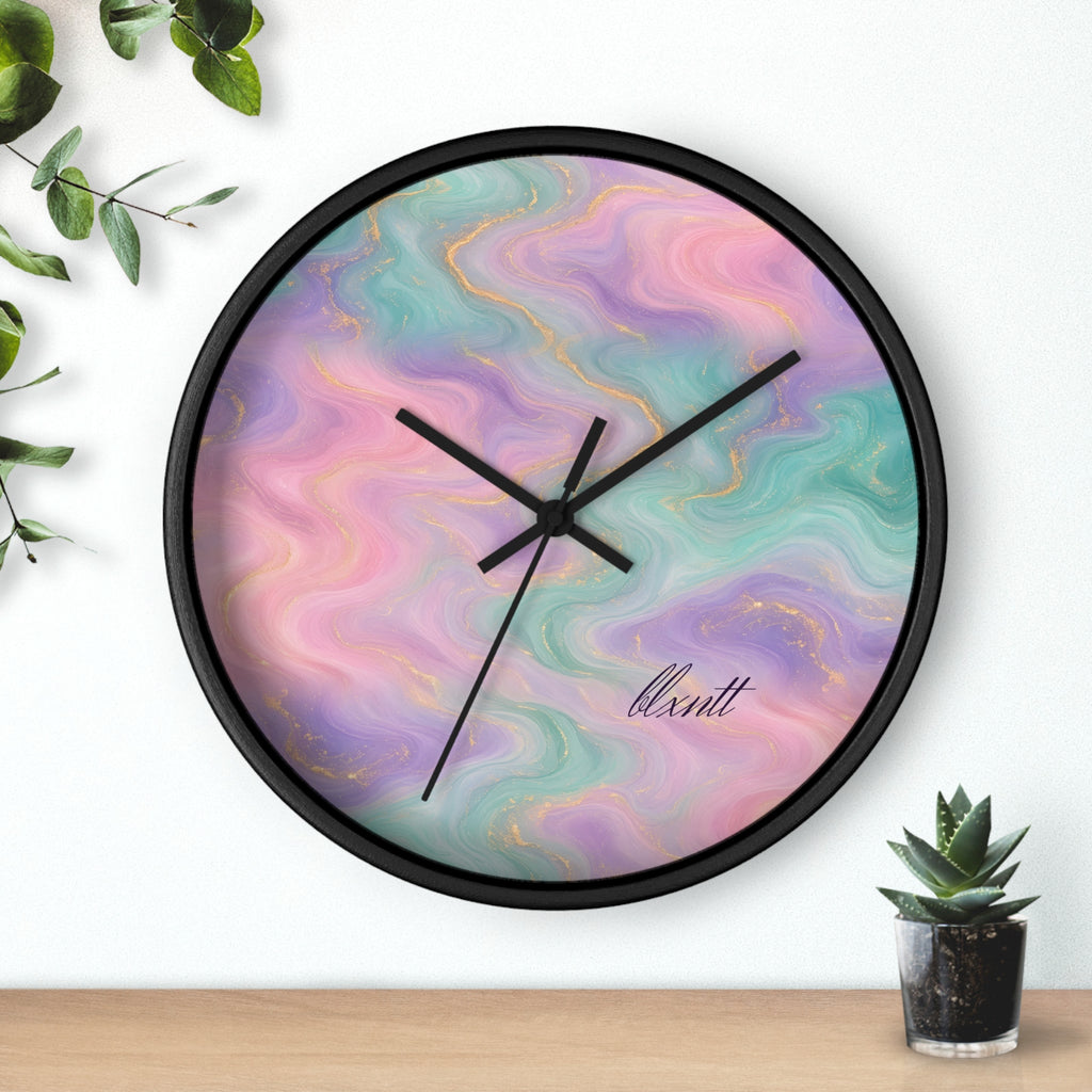 Pastel Marble Wall Clock