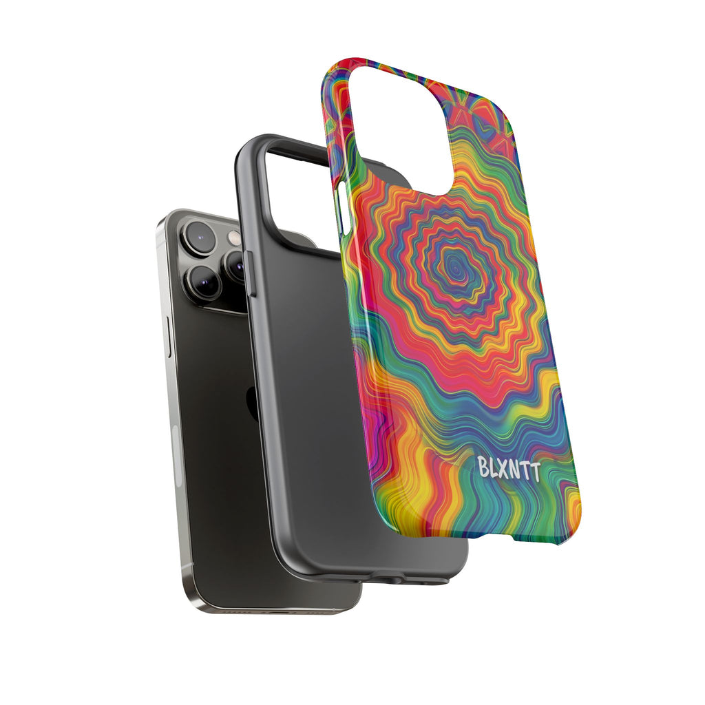 Hypnotic Rainbow Ripple Phone Case