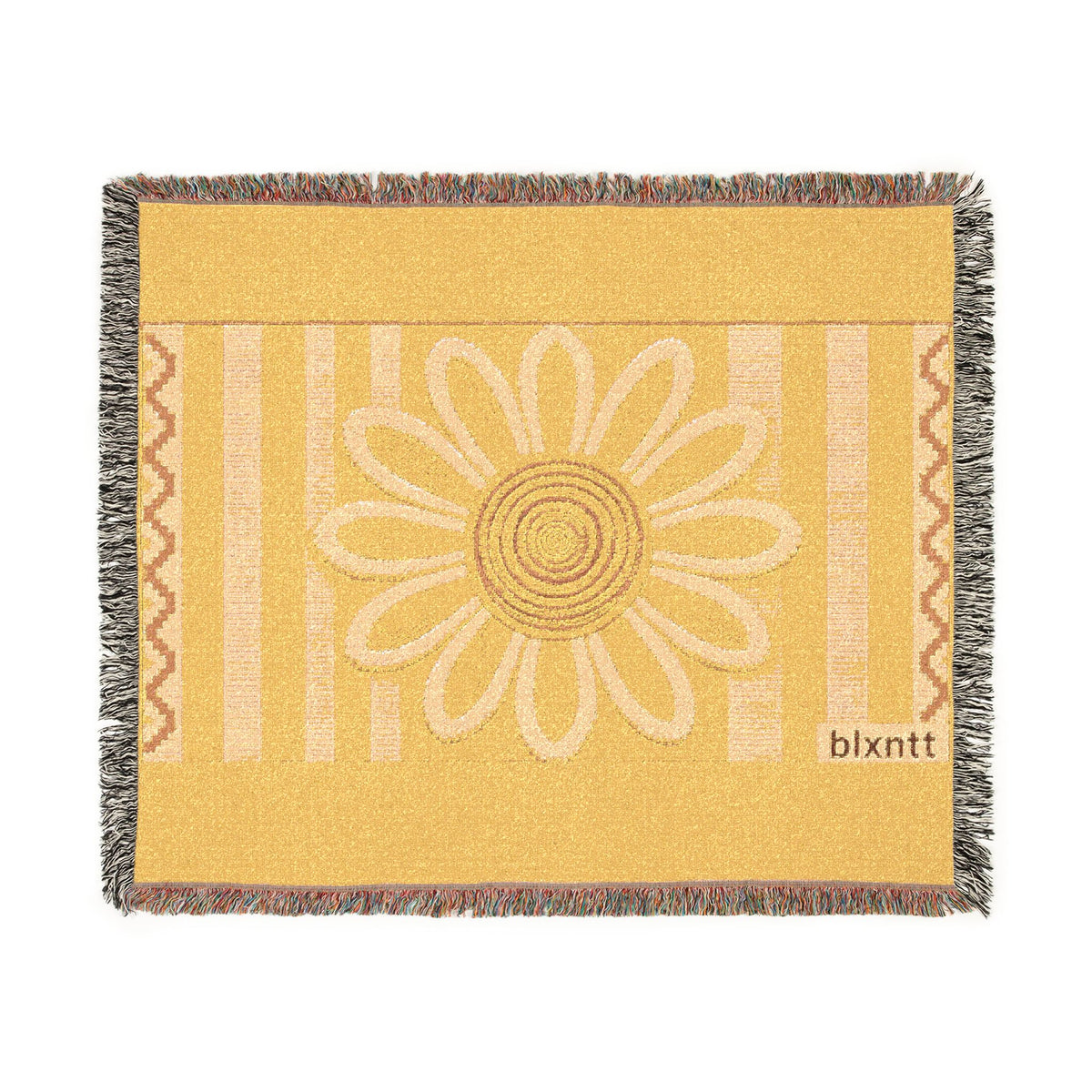 BLXNTT Yellow Hippie Woven Blanket #1