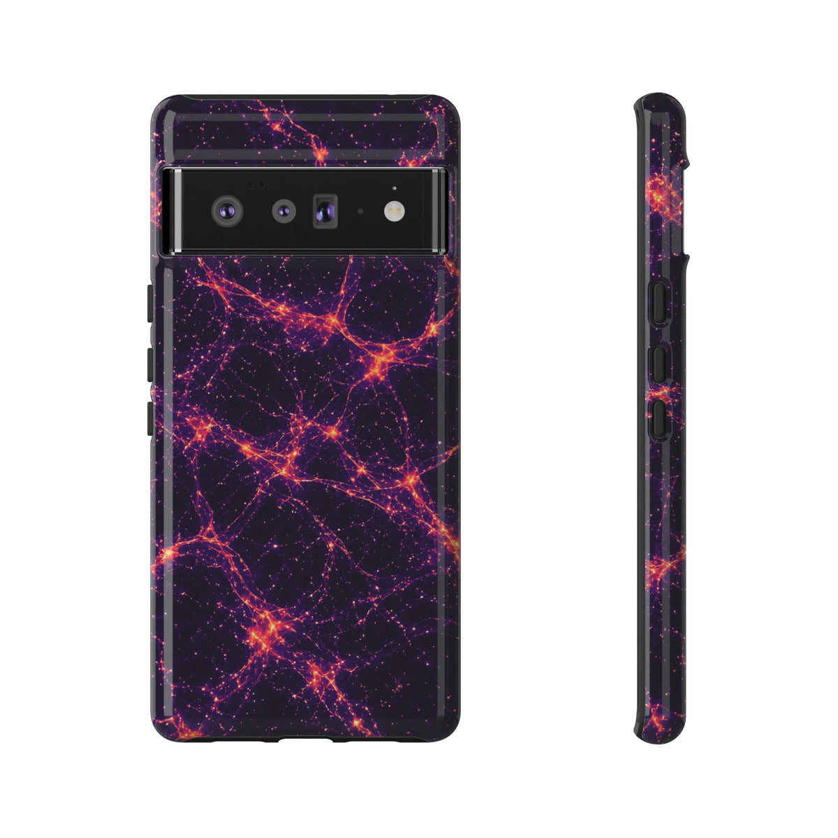 Neon Mycelium - Sunset Synapse Phone Case