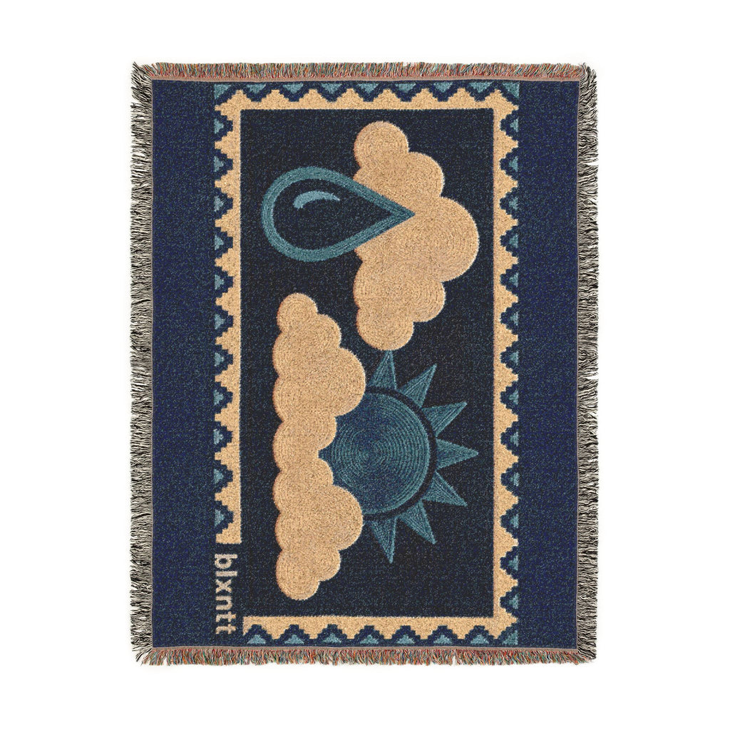 BLXNTT Blue Hippie Woven Blanket #3
