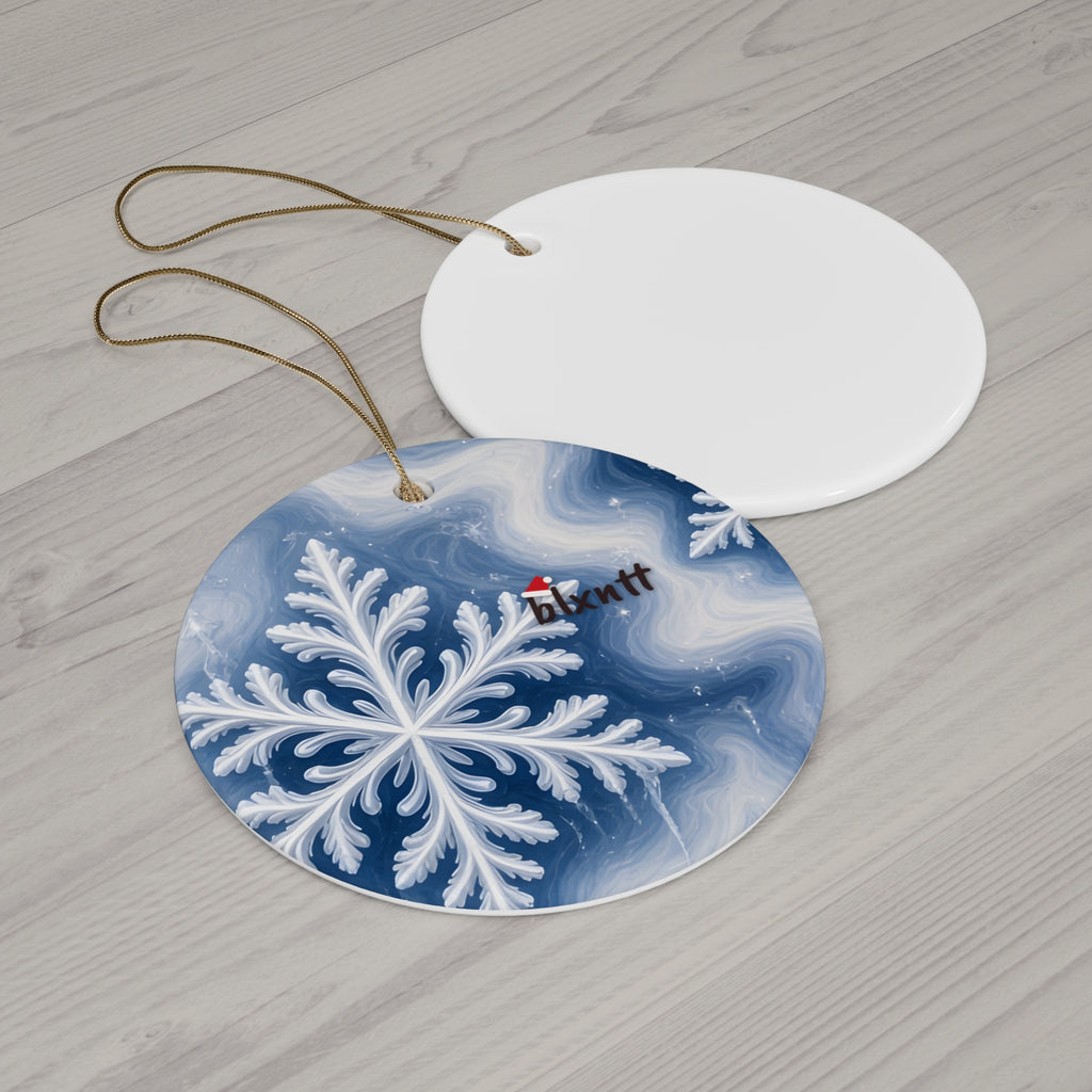 Snowflake Trippy Christmas Ornament