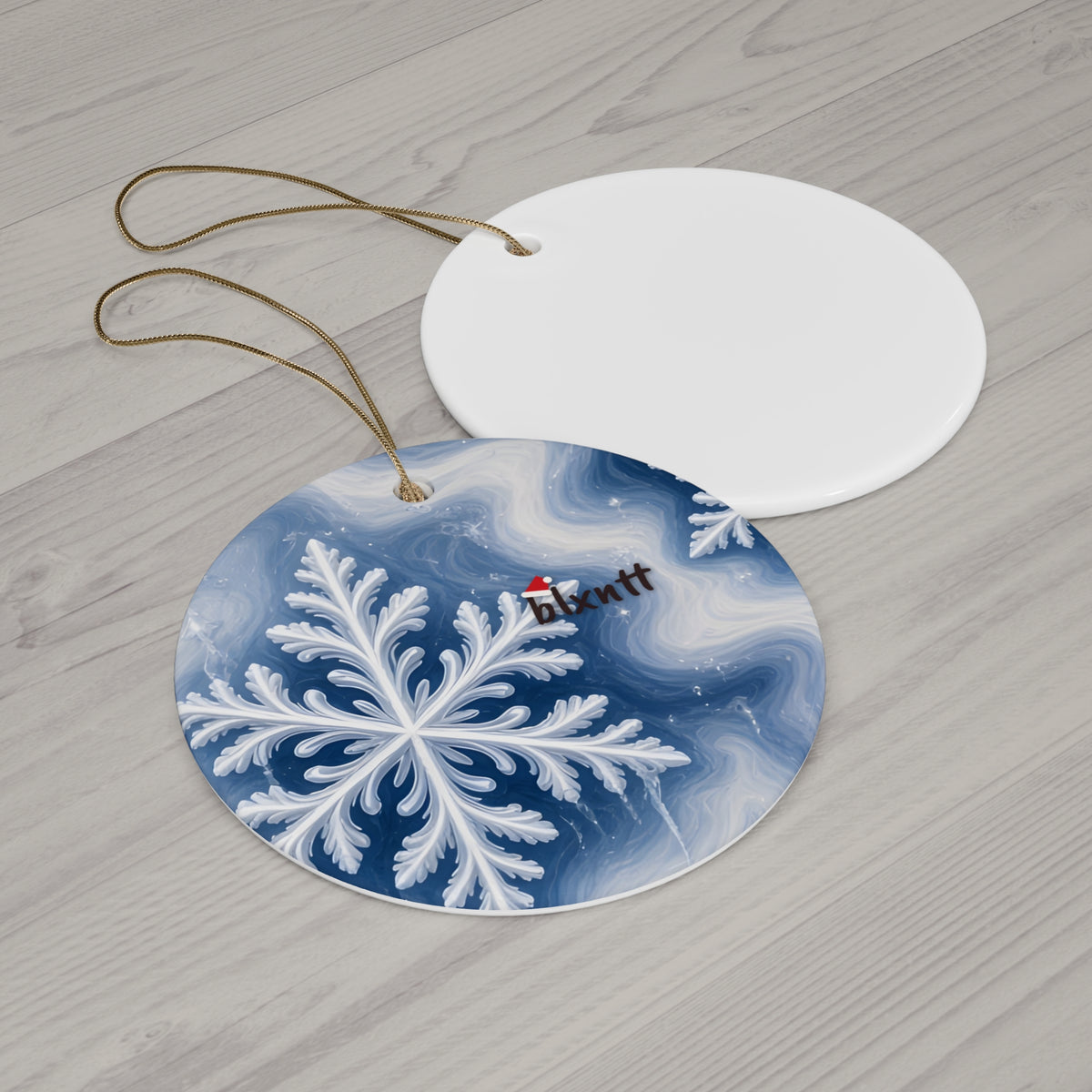 Snowflake Trippy Christmas Ornament