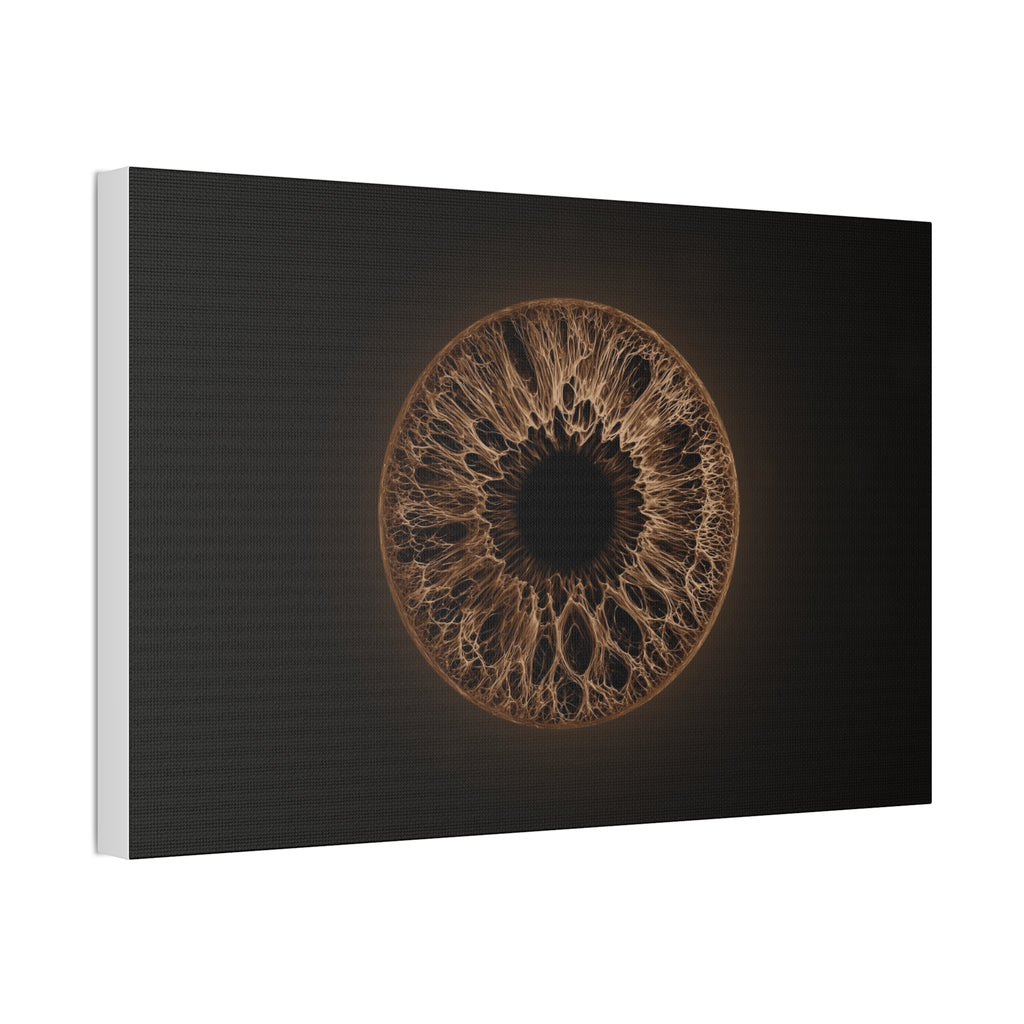 BLXNTT Iris – Lace Web Dark Brown Glossy Canvas