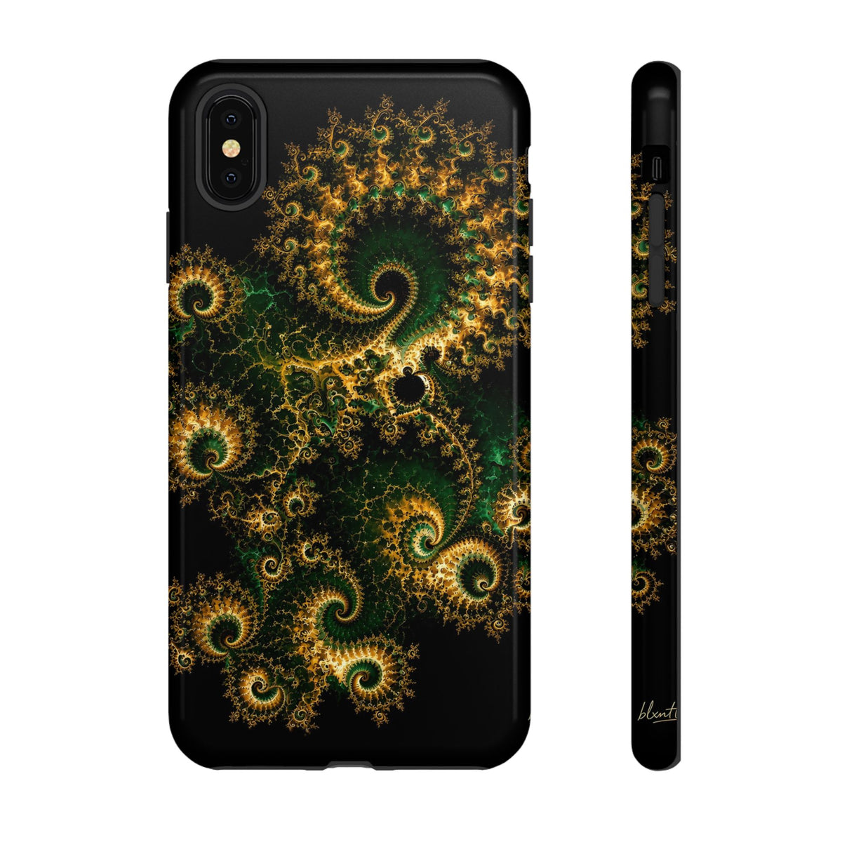 Copper Infinity - Emerald & Gold Phone Case