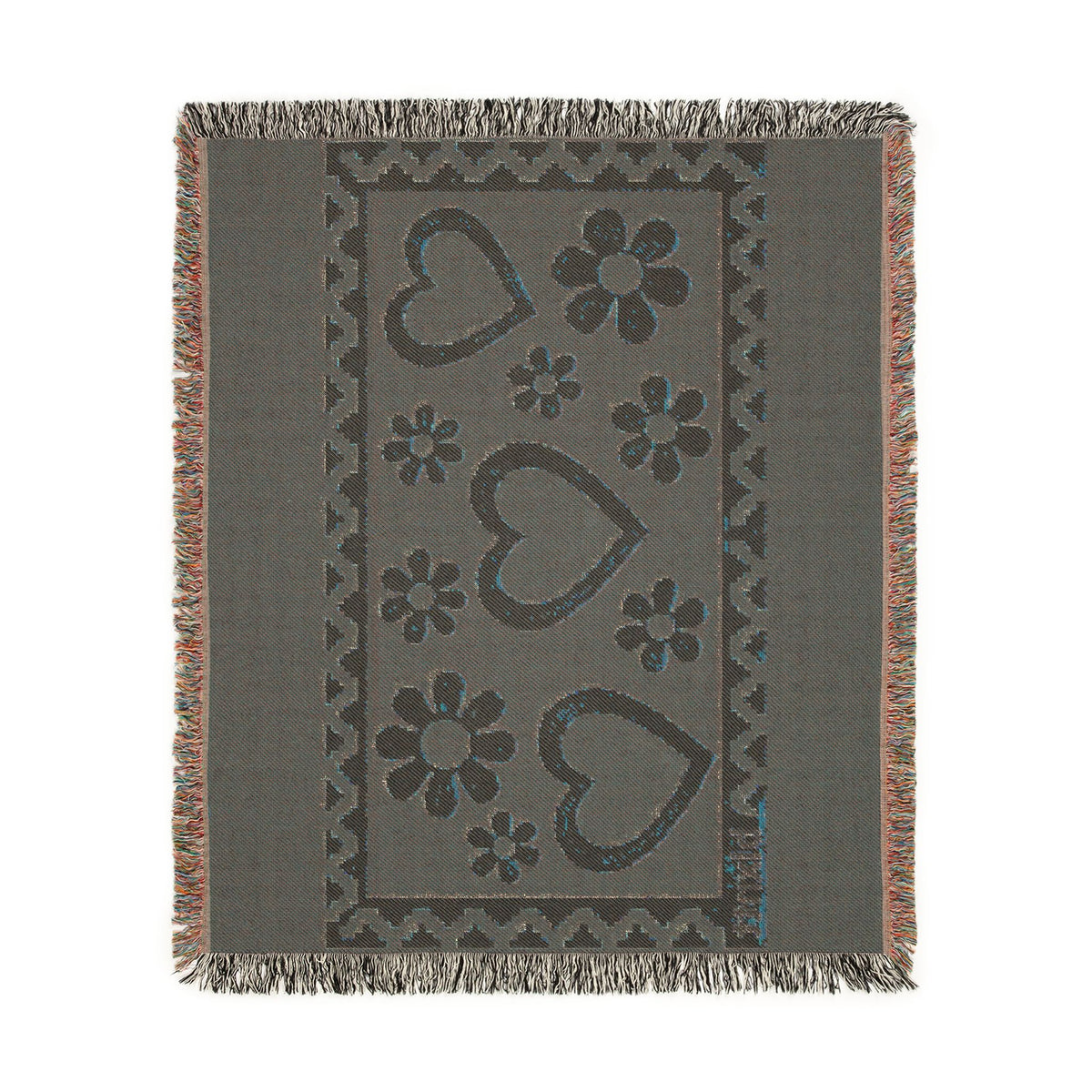 BLXNTT Red Hippie Woven Blanket #3