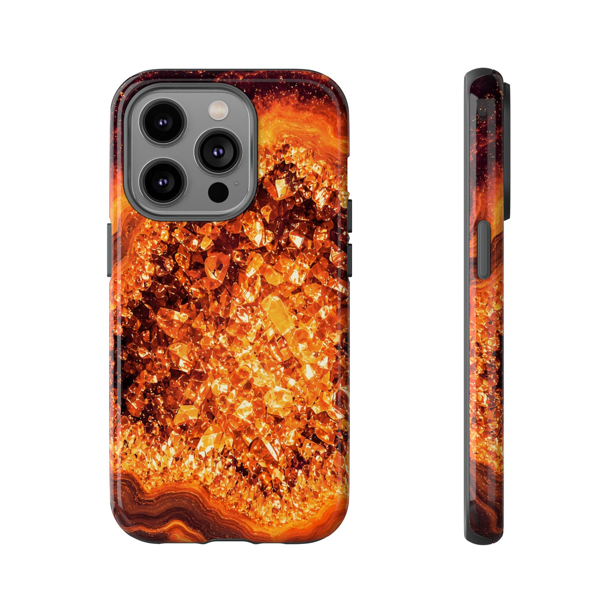 Geode Core - Molten Lava Phone Case