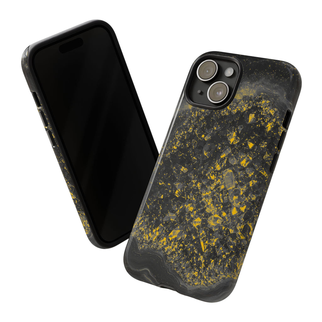 Geode Core - Mono Gold Spark Phone Case