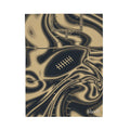 Old Gold & Black Trippy Football Blanket