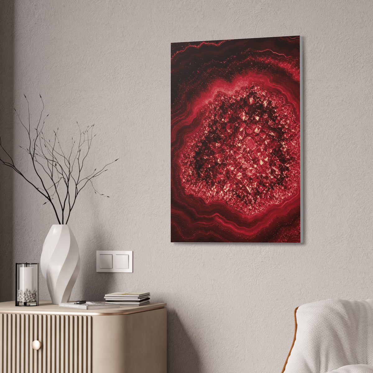 Geode Core - Cherry Cola Glossy Canvas