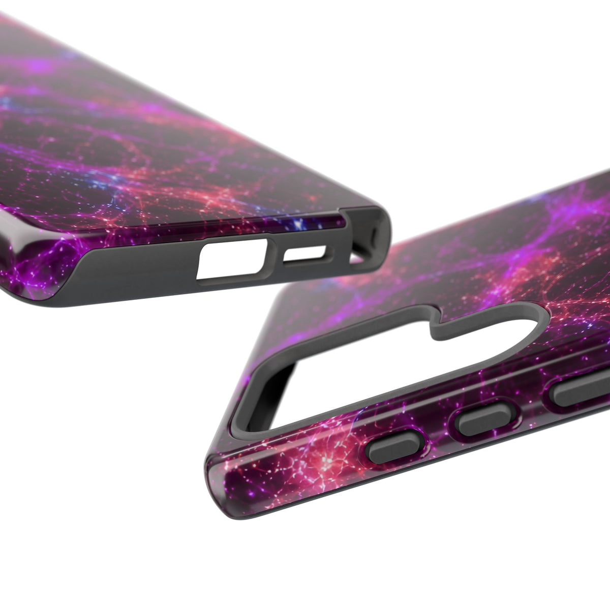 Neon Mycelium - Ember Orchid Phone Case