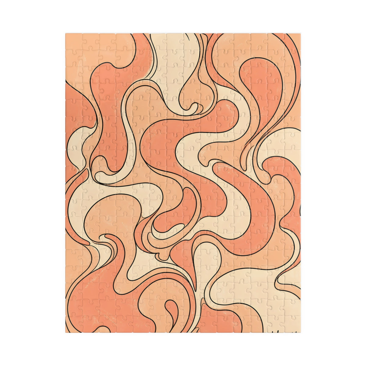 Fillmore Flow - Peach Jigsaw Puzzle