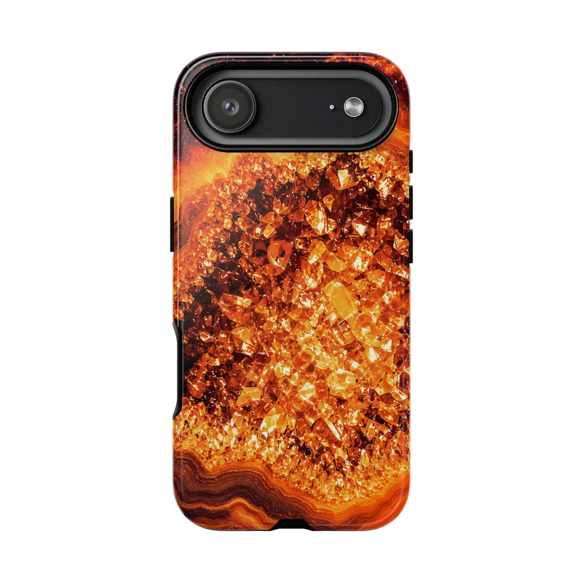 Geode Core - Molten Lava Phone Case
