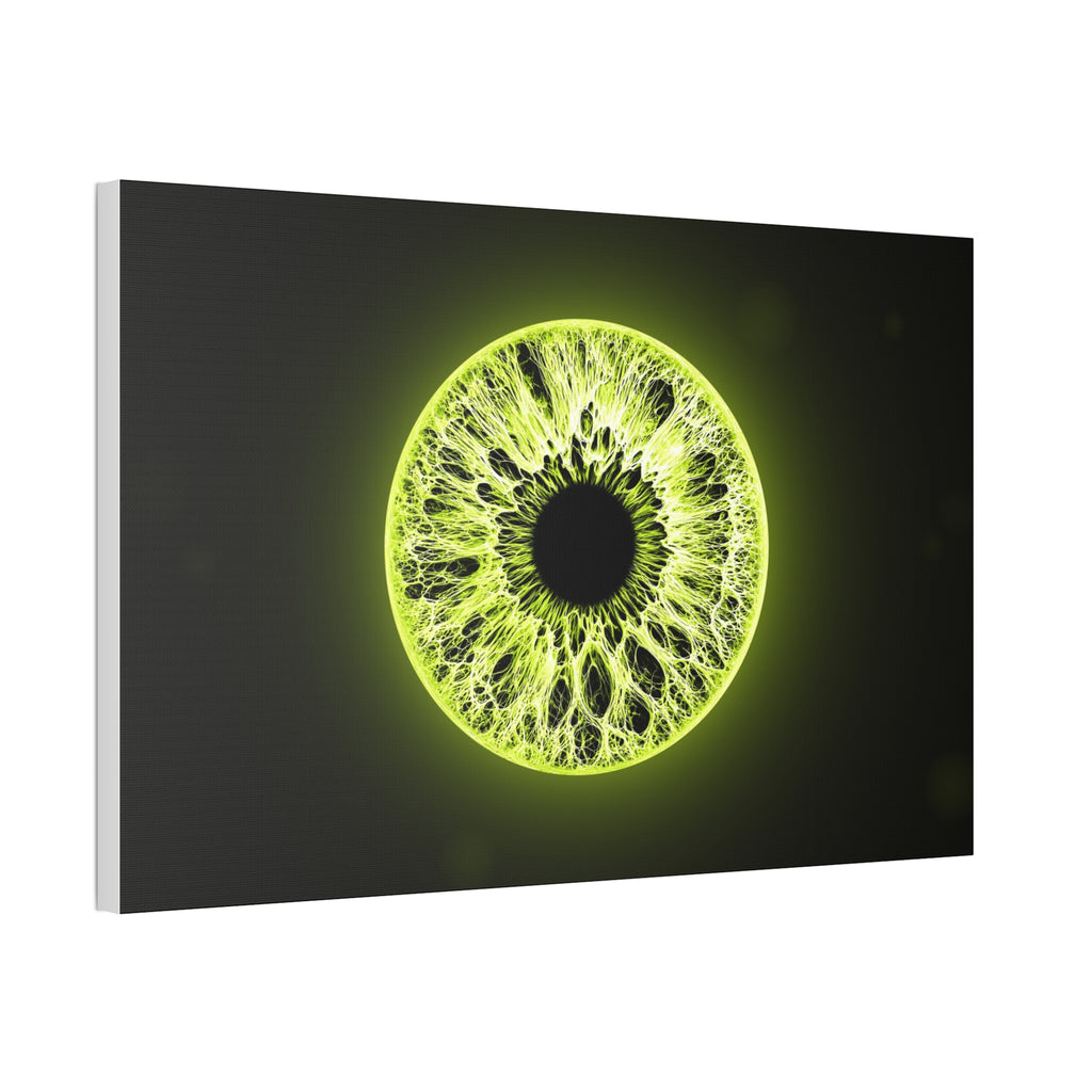 BLXNTT Iris – Lace Web Toxic Chartreuse Glossy Canvas