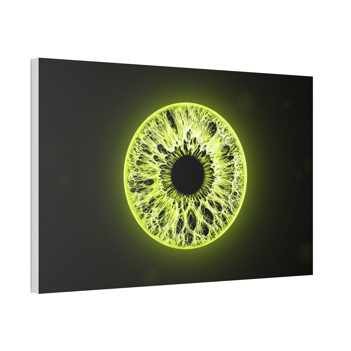BLXNTT Iris – Lace Web Toxic Chartreuse Glossy Canvas