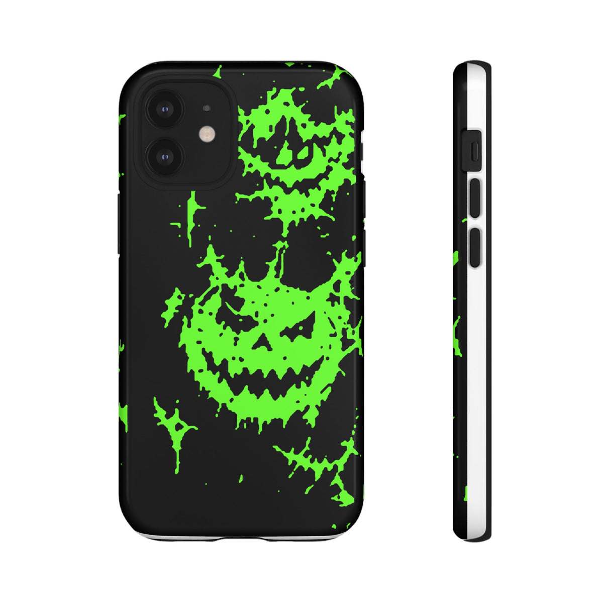 Green Spiderweb Pumpkin Phone Case