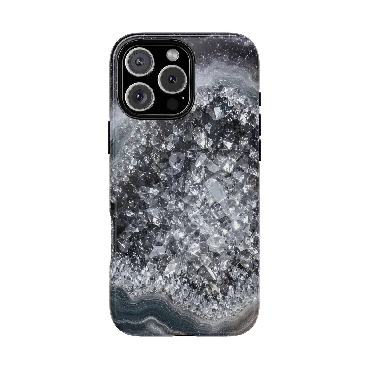 Geode Core - Silver Smoke Phone Case
