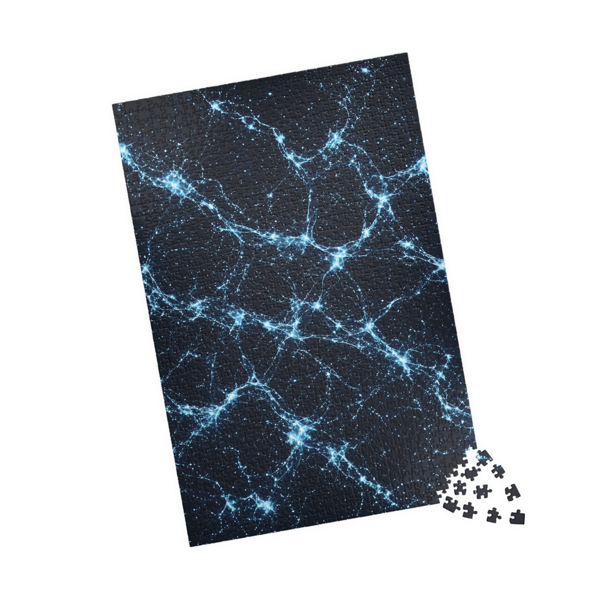Neon Mycelium - Ice Crystal Jigsaw Puzzle