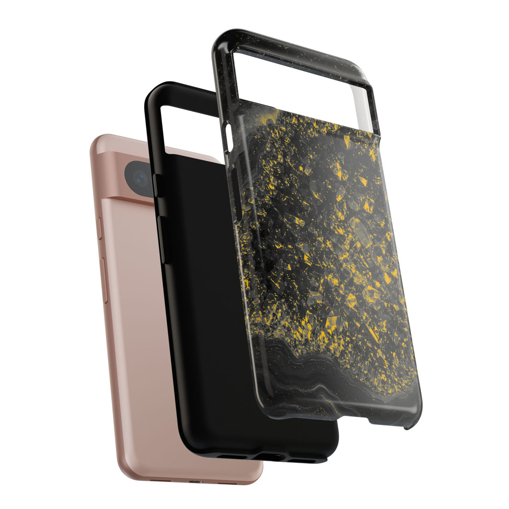 Geode Core - Mono Gold Spark Phone Case