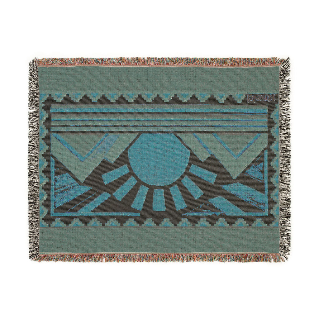 BLXNTT Orange Hippie Woven Blanket #1