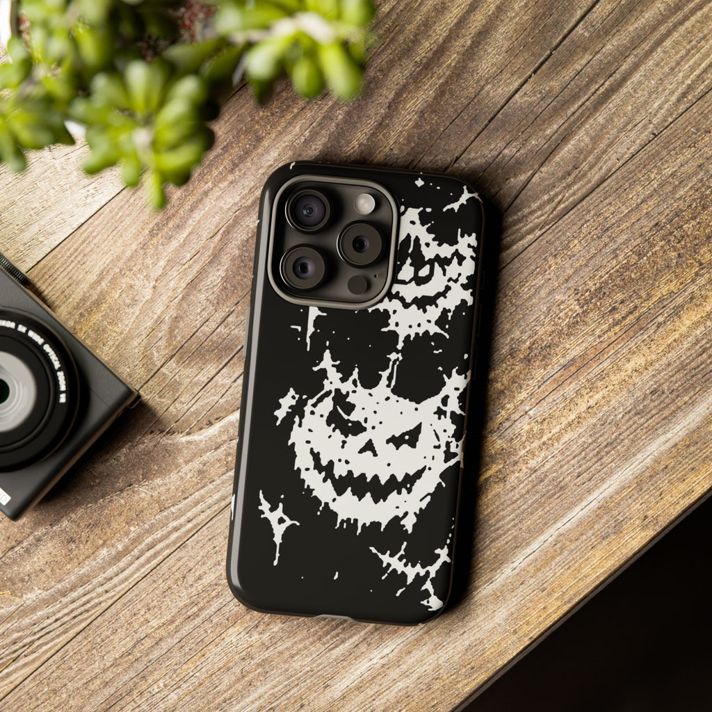 White Spiderweb Pumpkin Phone Case