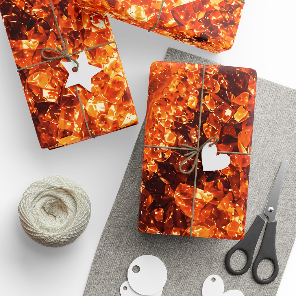 Geode Core - Molten Lava Wrapping Paper