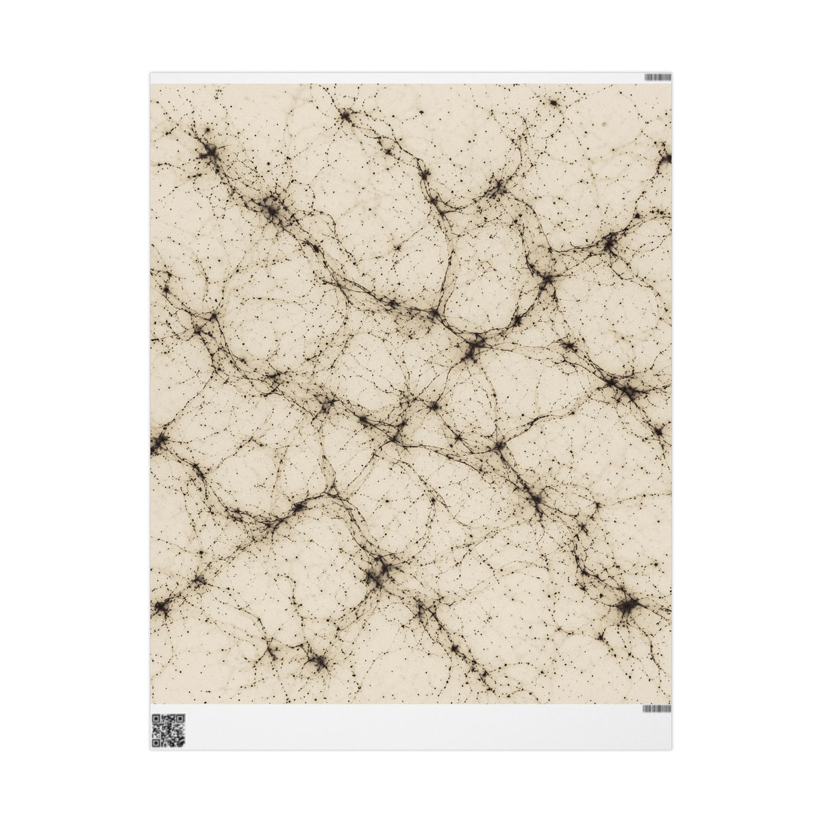 Neon Mycelium - Ink on Paper Wrapping Paper