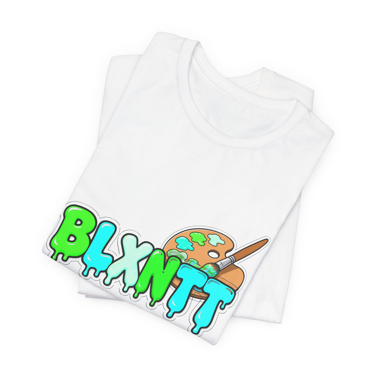 BLXNTT Paint Spill Tee - Neon (White)