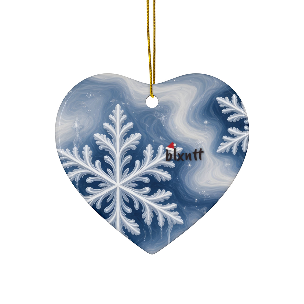 Snowflake Trippy Christmas Ornament