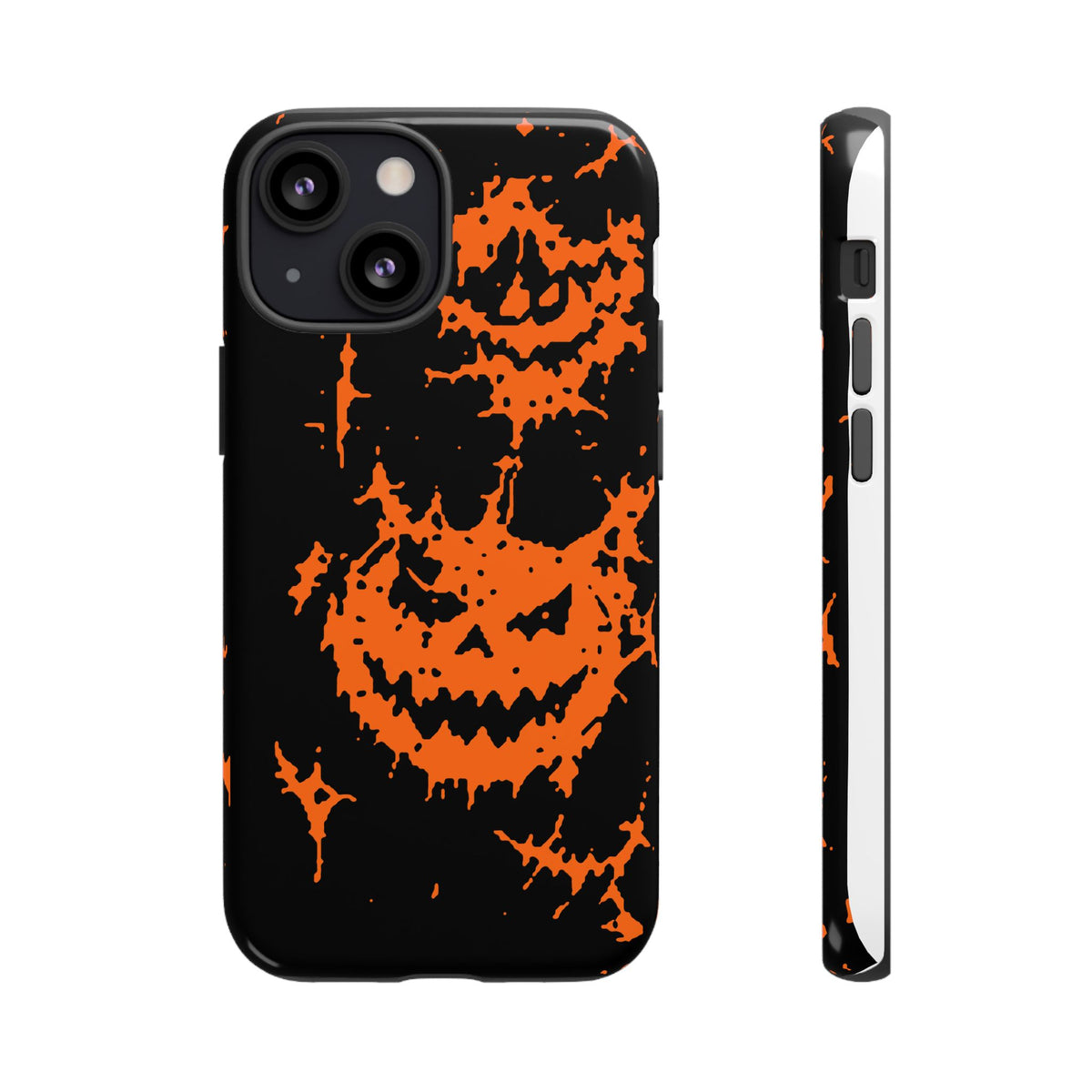 Orange Spiderweb Pumpkin Phone Case