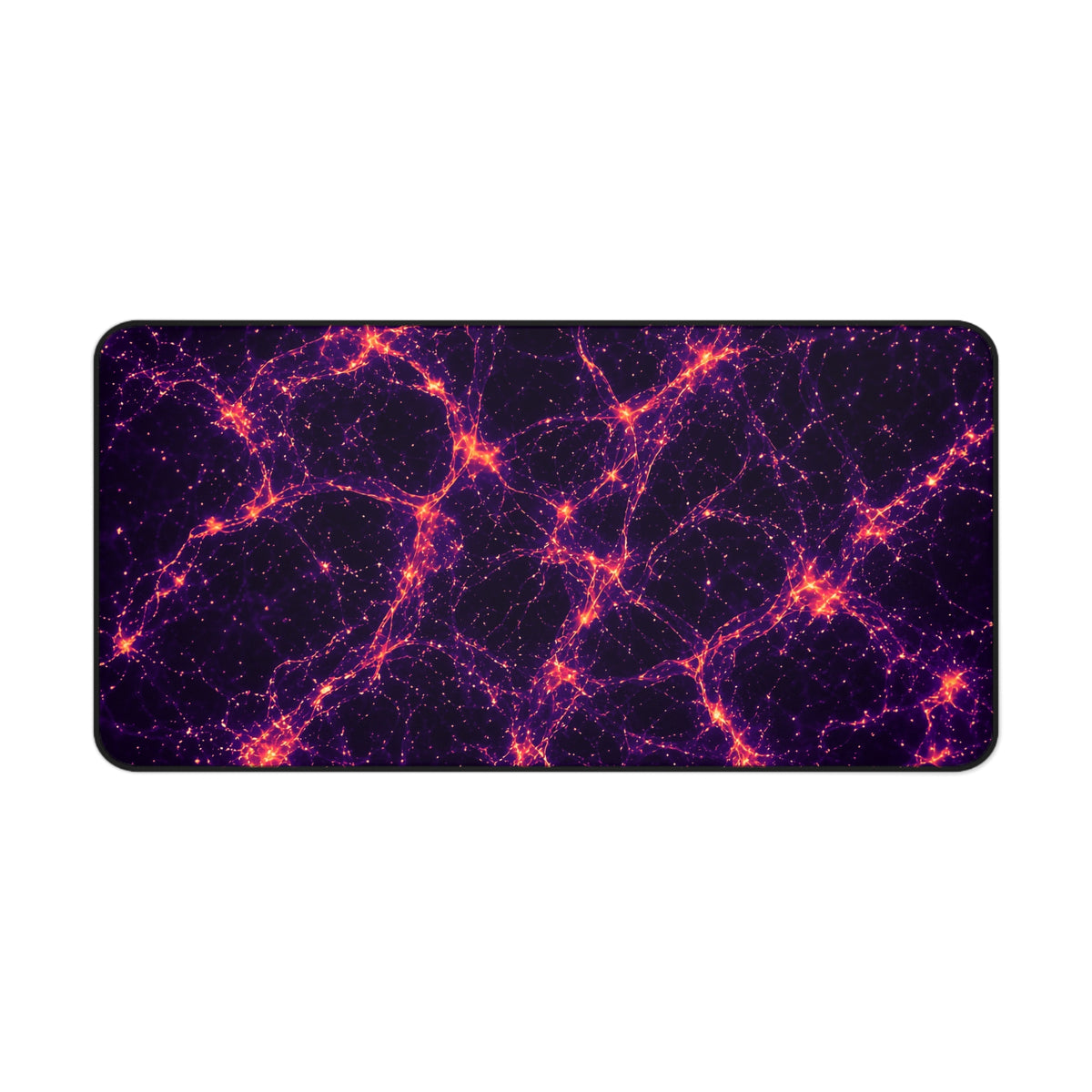 Neon Mycelium - Sunset Synapse Desk Mat