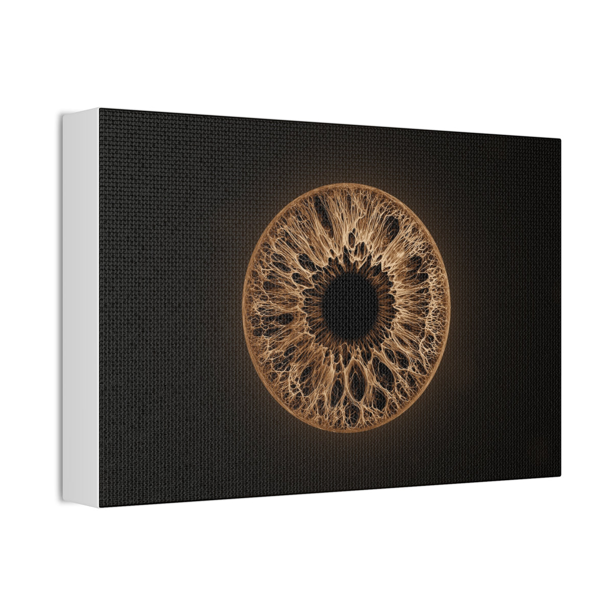 BLXNTT Iris – Lace Web Light Brown Glossy Canvas