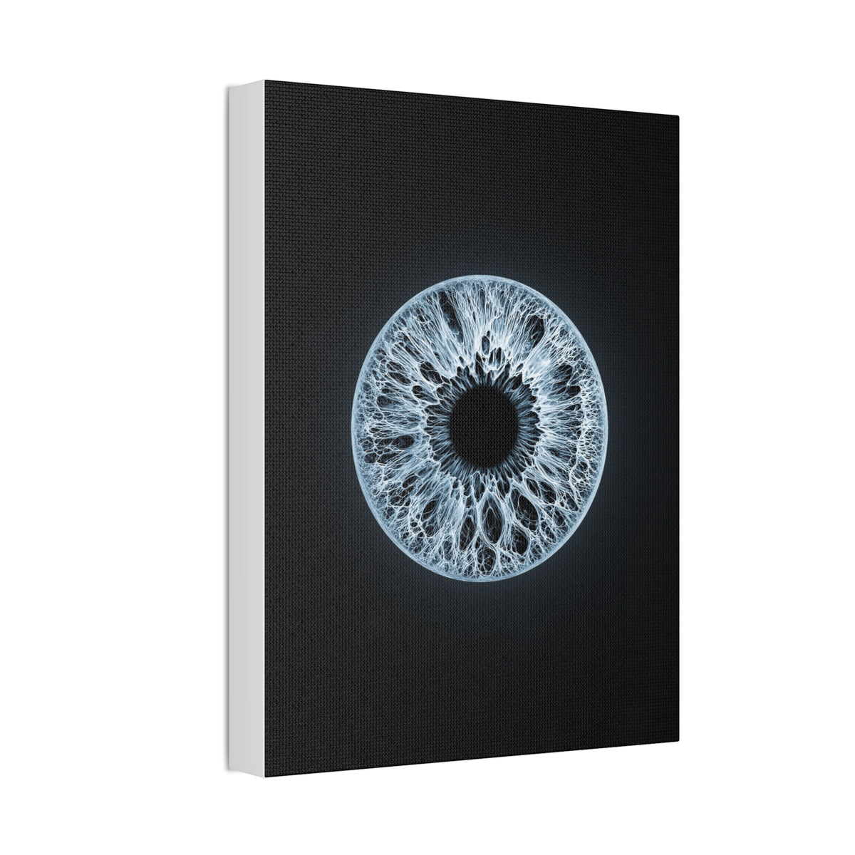 BLXNTT Iris – Lace Web Ice Blue Glossy Canvas
